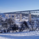 Lyduvėnų tiltas žiemą