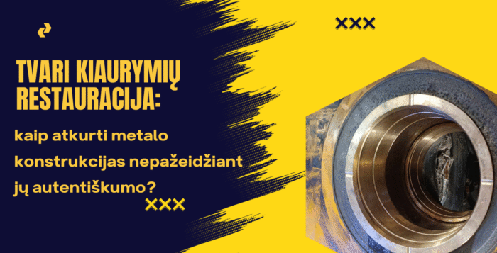 Tvari kiaurymių restauracija sunkiajai technikai